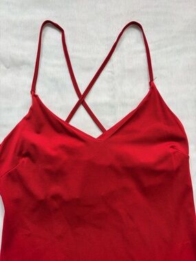 Lipstick Red Slip Dress Size M